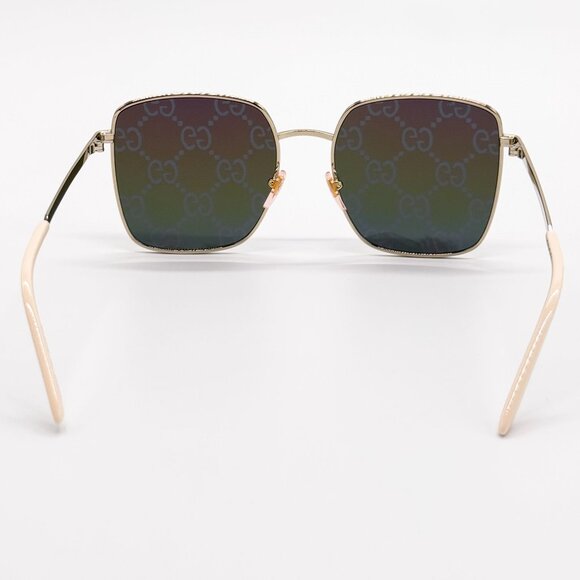 NEW GUCCI SUNGLASSES GG0802S 004 GOLD WOMEN EYEWEAR GUCCI main image 9